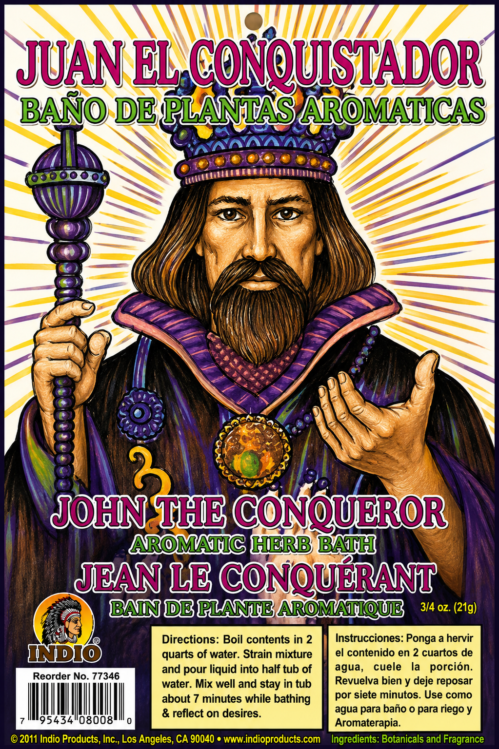 John Conqueror Bath Herbs Envelope