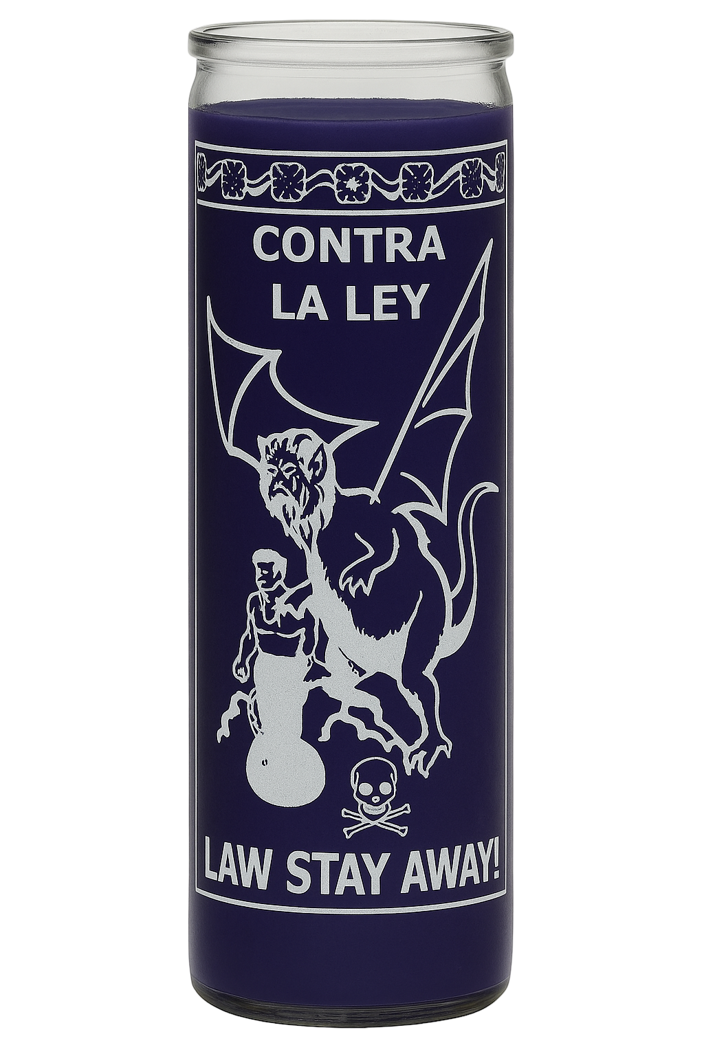 Law Stay Away Candle