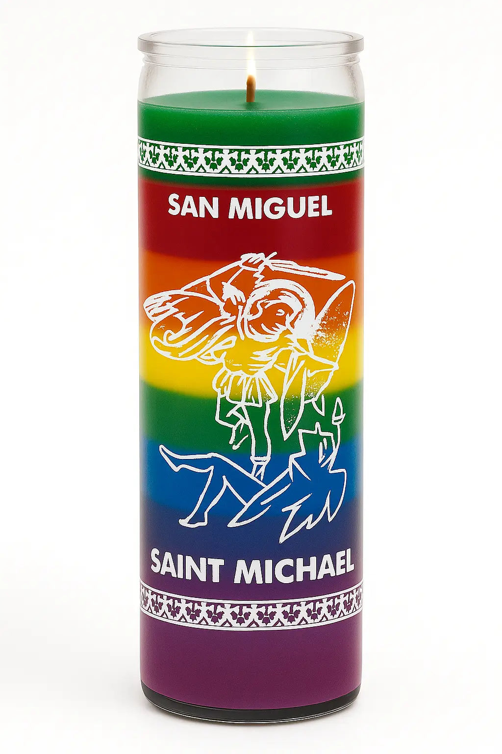 Saint Michael Candle (7 Colour) Powerfulhand.com
