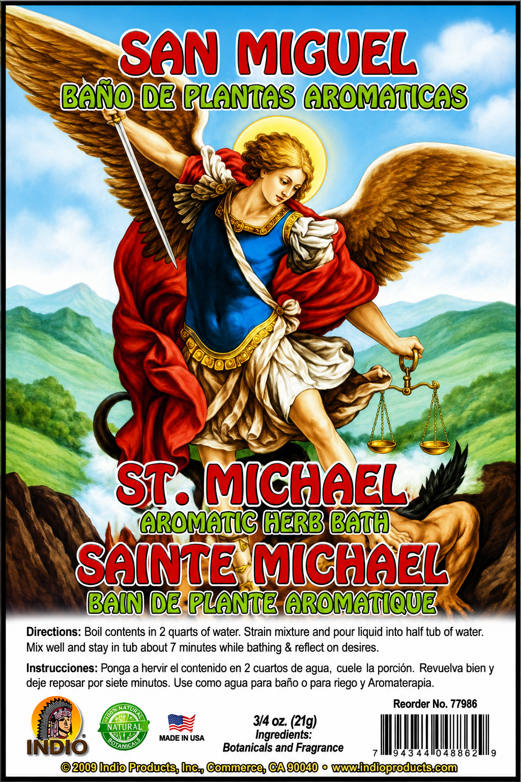 Saint Michael Bath Herbs Envelope