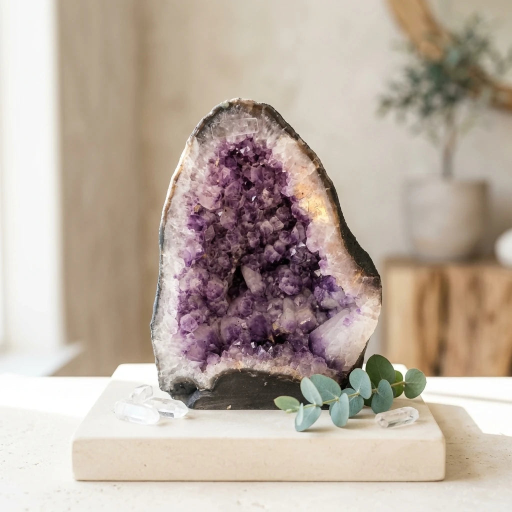 Amethyst geode cathedral — Luxury Interior Lifestyle | Generated by Modelize