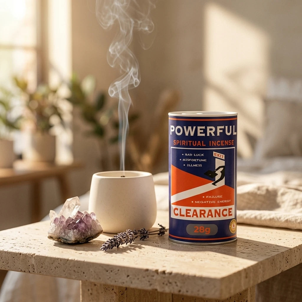 Cylindrical incense powder canister — Cleansing Ritual Lifestyle | Generated by Modelize