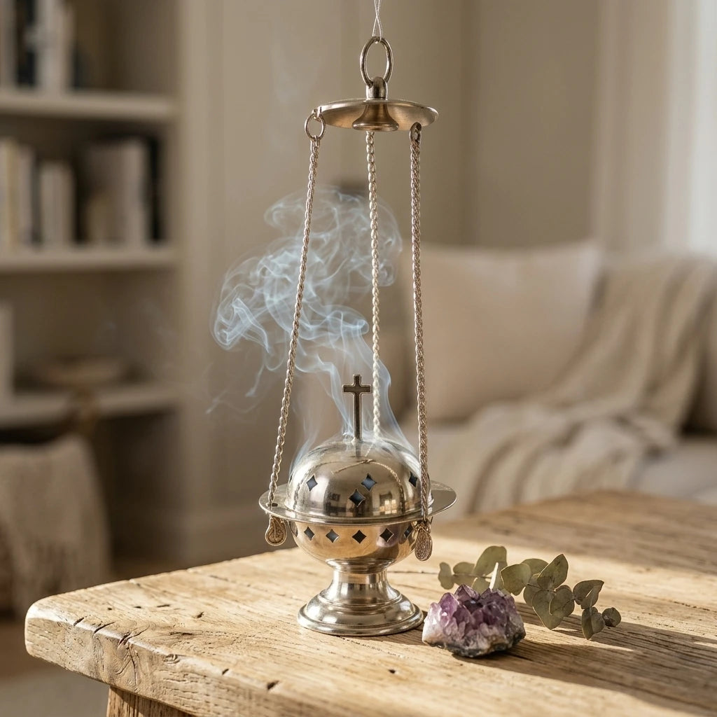 Hanging Incense Burner — Hanging Ritual Lifestyle | Generated by Modelize