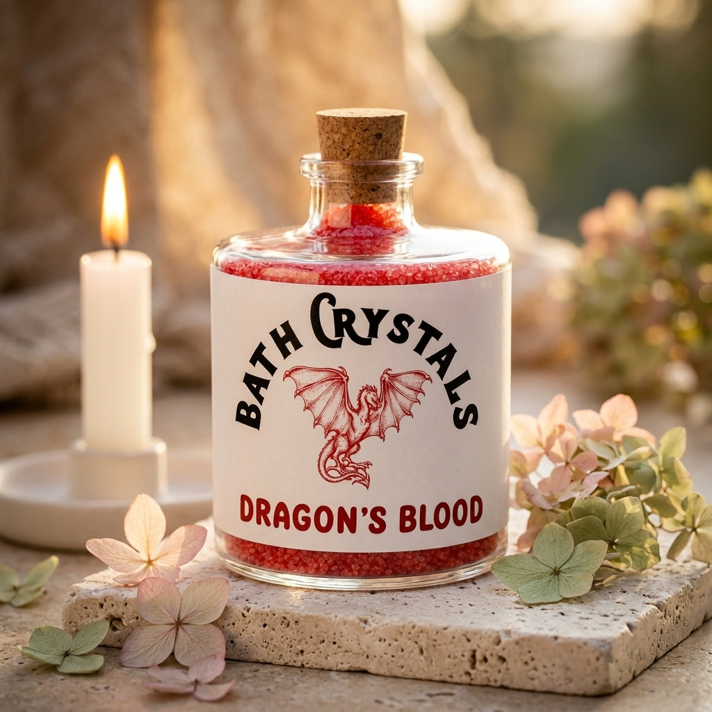 Apothecary jar bath salts — Apothecary Lifestyle Scene | Generated by Modelize