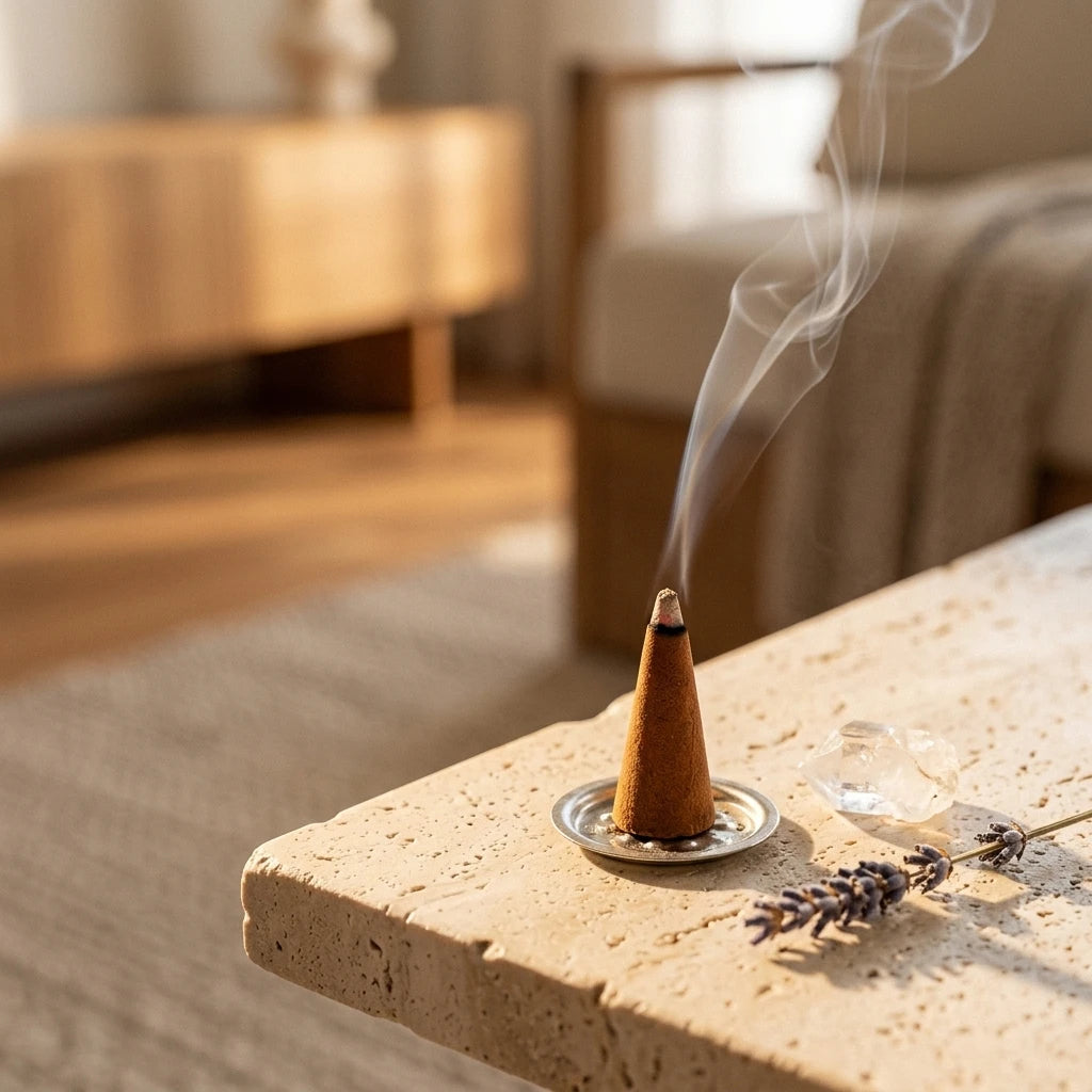 Incense cones with packaging — Ritual Lifestyle | Generated by Modelize