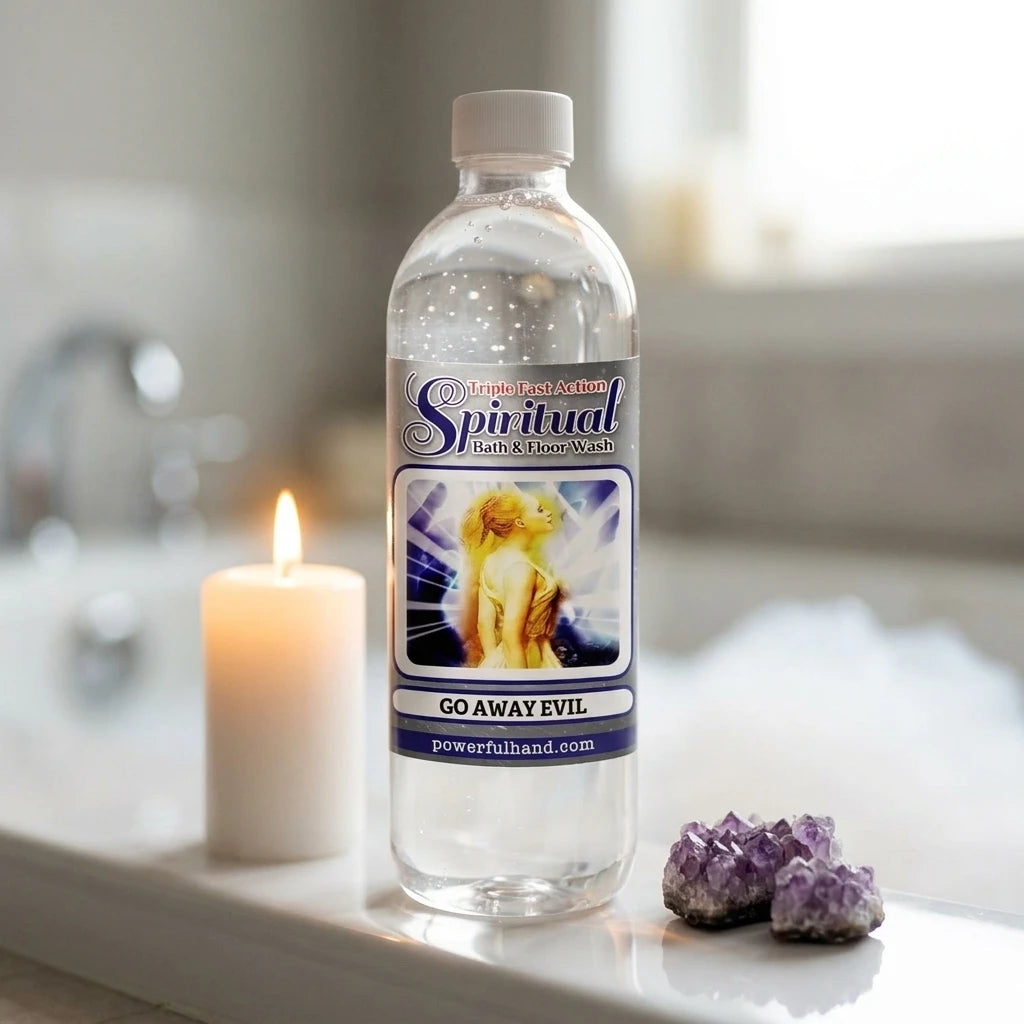 Spiritual bath and floor wash bottle — Ritual Bathside Lifestyle | Generated by Modelize