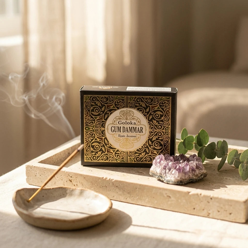 Resin incense packaging — Morning Ritual Lifestyle | Generated by Modelize