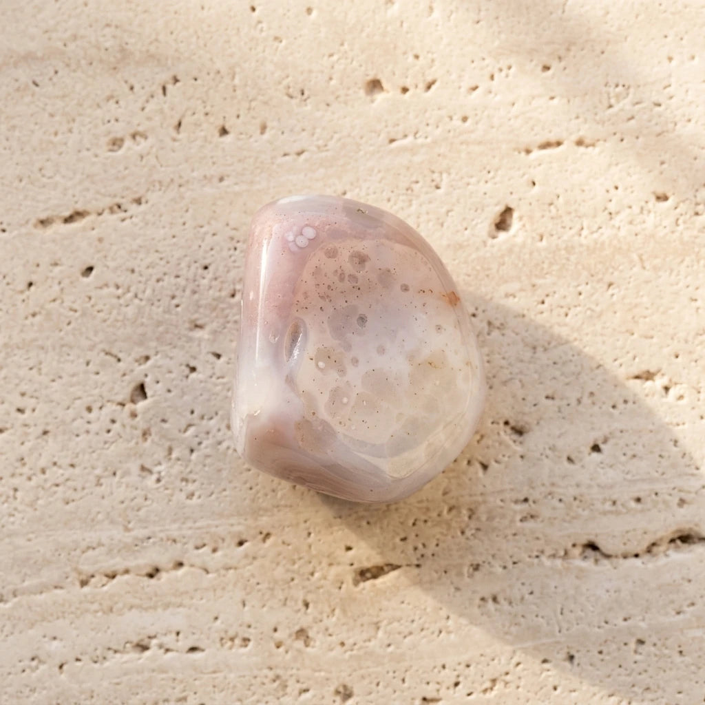 Tumbled stone — Spiritual Wellness Flat Lay | Generated by Modelize