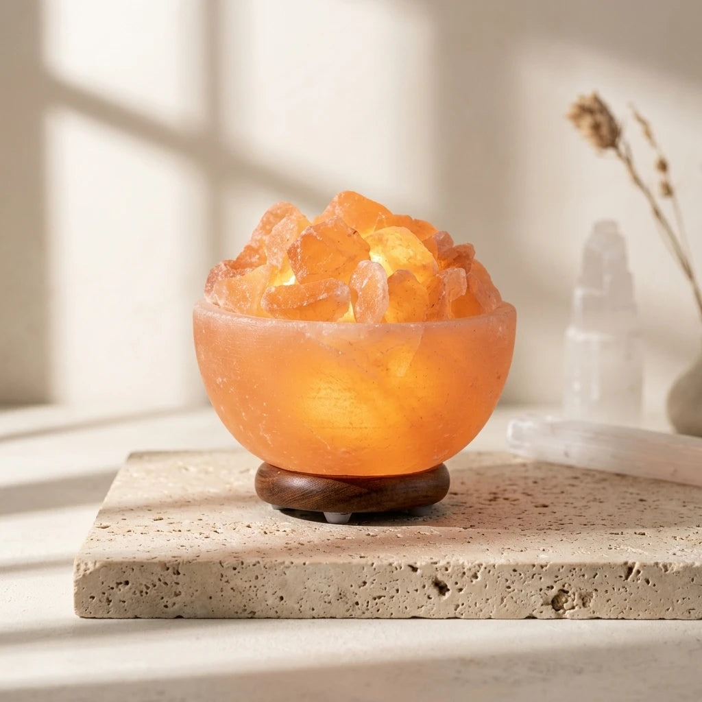 Himalayan Salt Lamp — Wellness Sanctuary Lifestyle | Generated by Modelize