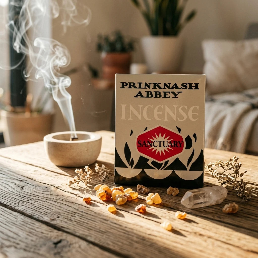 Incense Resin Grains Packaging — Ritual Lifestyle Scene | Generated by Modelize