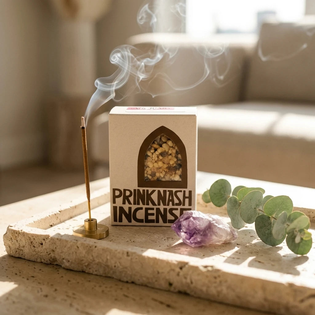 Resin incense packaging — Morning Ritual Lifestyle | Generated by Modelize