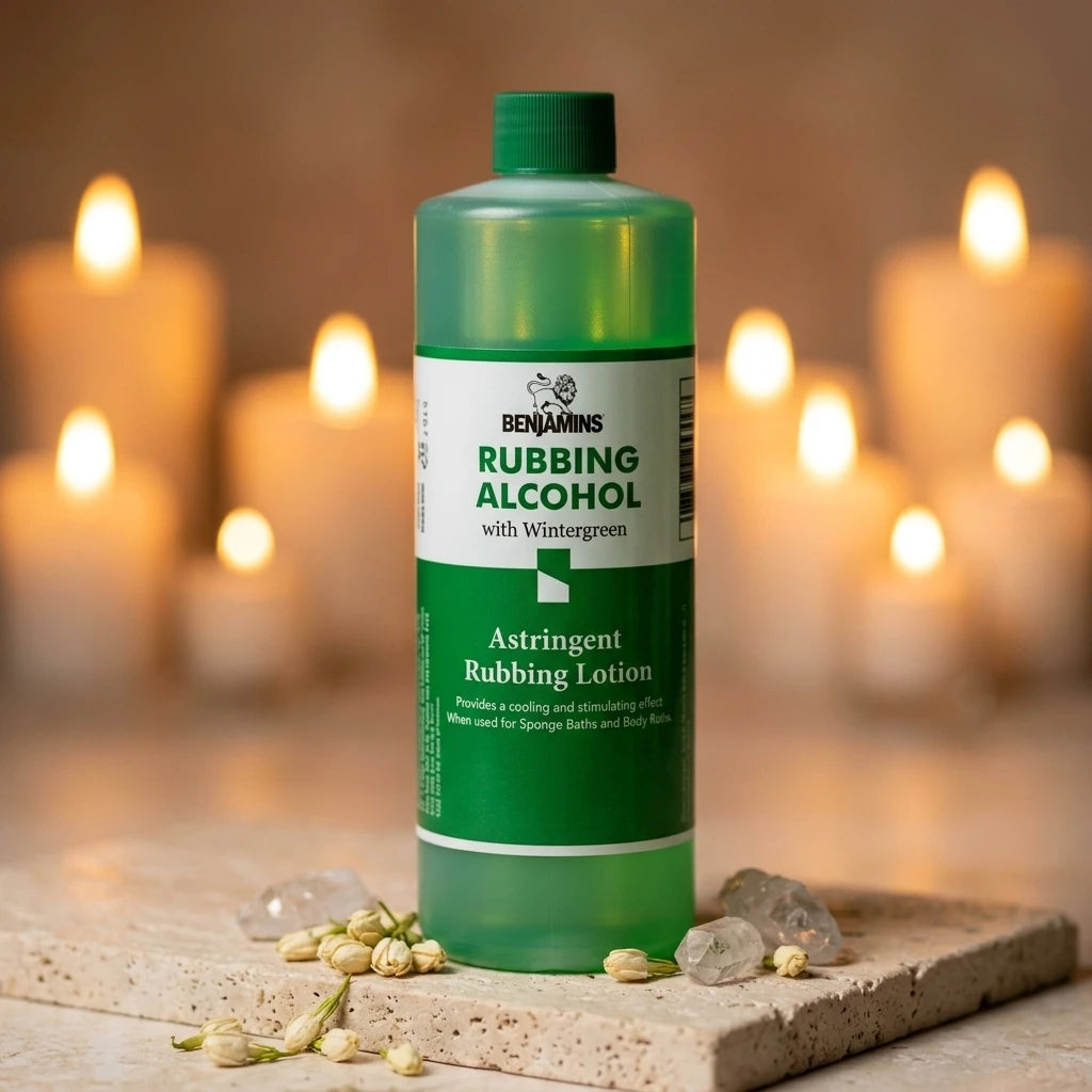 Astringent rubbing alcohol lotion — Lifestyle Apothecary Scene | Generated by Modelize