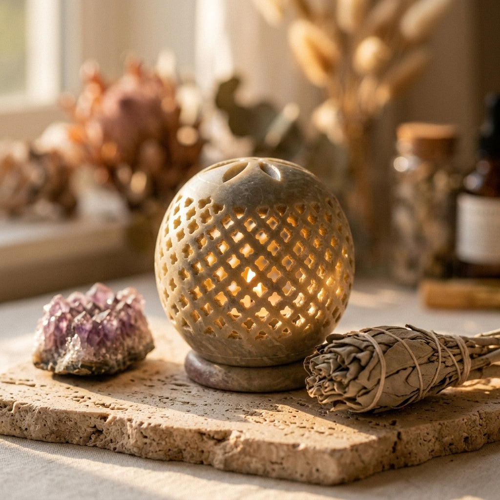 Tealight Holder — Wellness Ritual Scene | Generated by Modelize