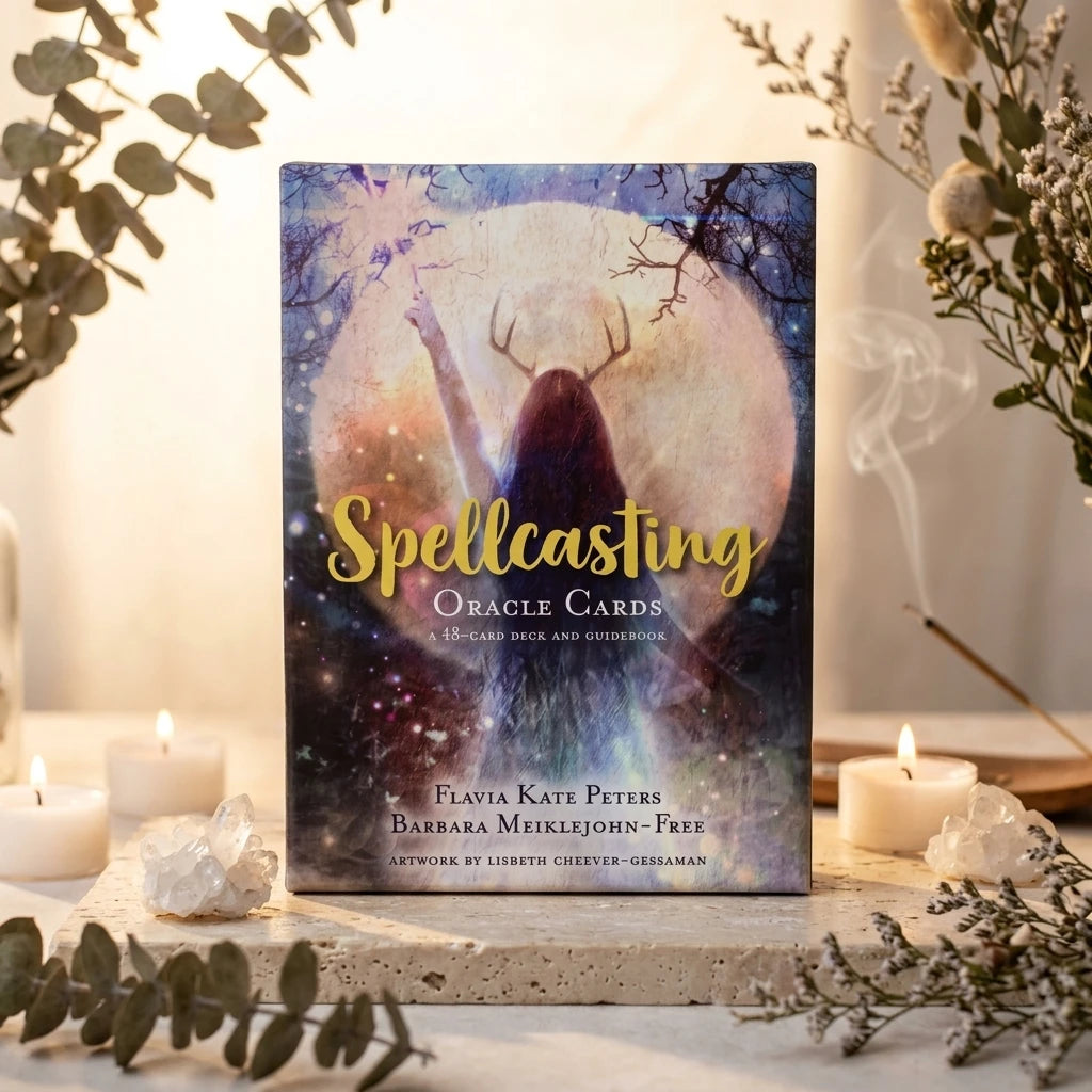 Oracle Card Deck Box — Sacred Altar Lifestyle | Generated by Modelize