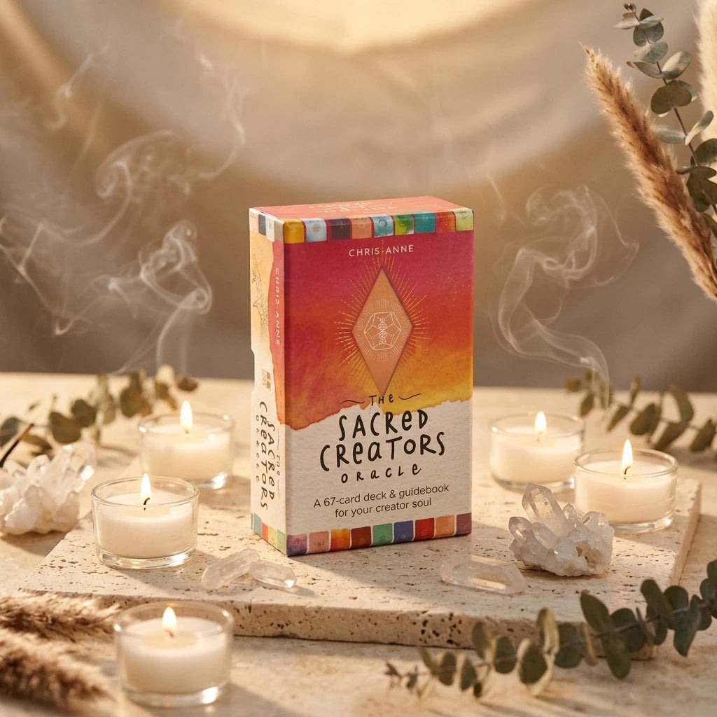 Oracle card deck and guidebook box — Sacred Altar Lifestyle | Generated by Modelize