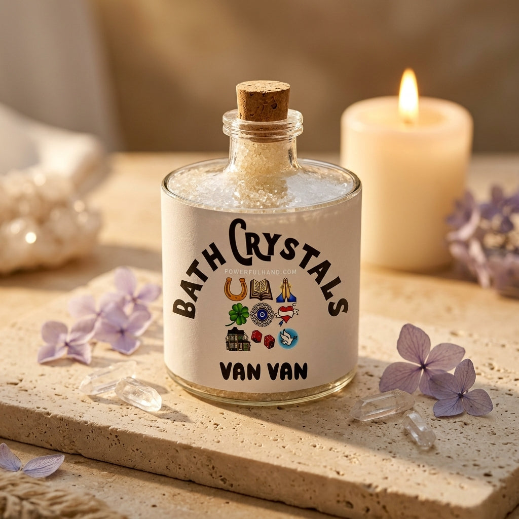 Bath salt crystals in a glass jar — Apothecary Lifestyle Scene | Generated by Modelize
