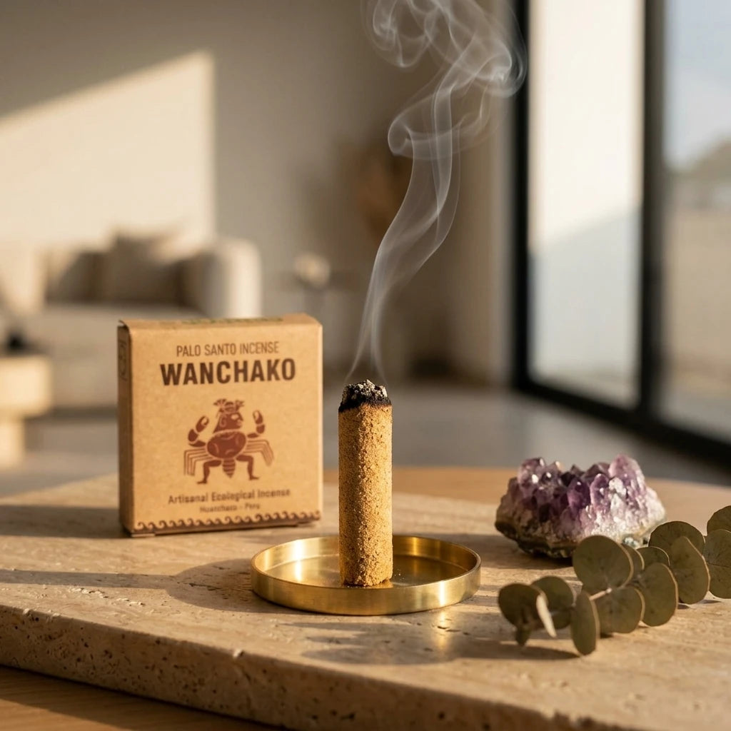 Artisanal Palo Santo Incense Tablets — cleansing_ritual_lifestyle | Generated by Modelize