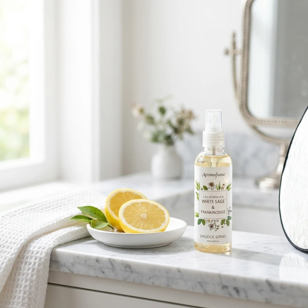 Aromatherapy Smudge Spray — Morning Ritual Lifestyle | Generated by Modelize