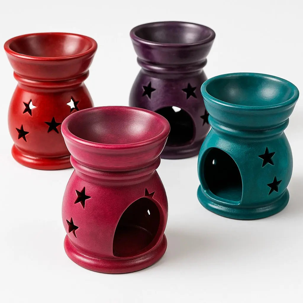 Colorful Soapstone Oil Burner Powerfulhand.com