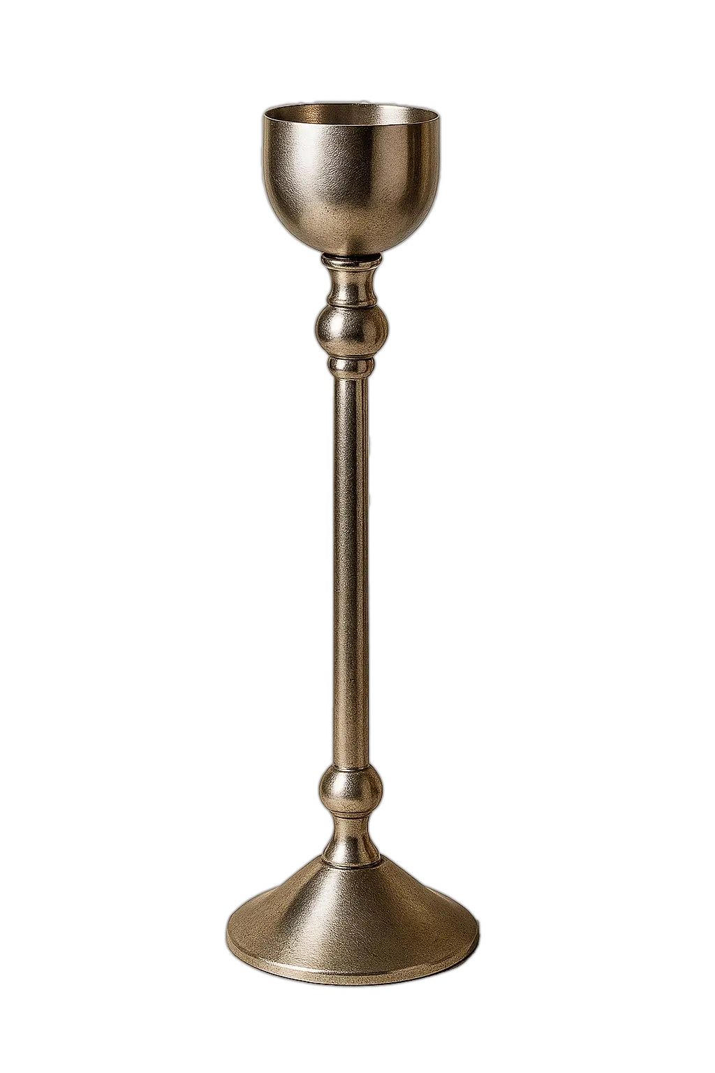 Pewter 10" Candle Stand Powerfulhand.com