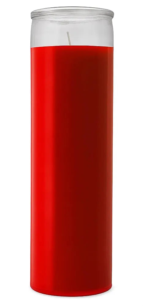 Orange Glass Candle Powerfulhand.com