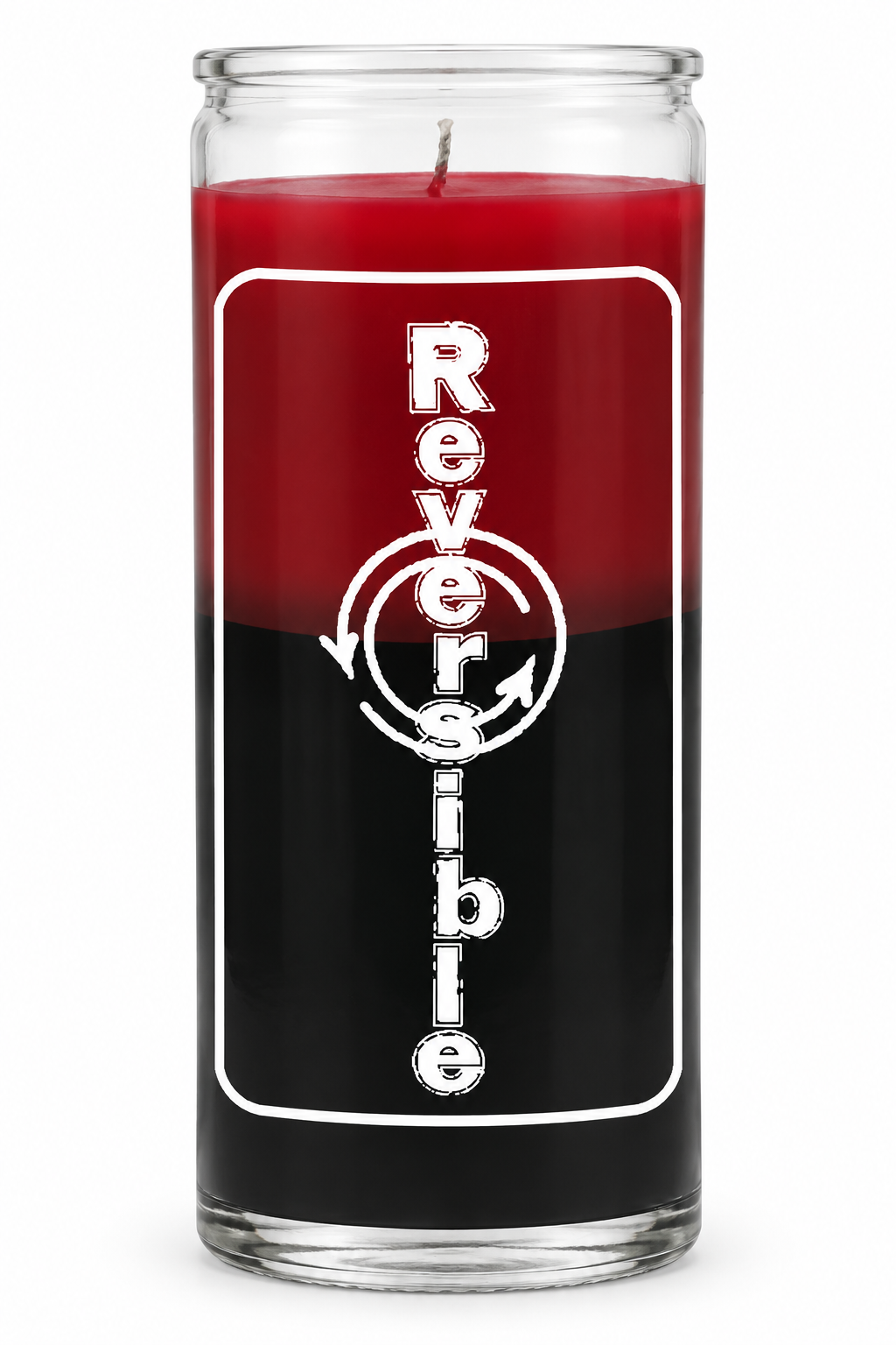 Reversible 14 Day Candle — front view on a white studio background