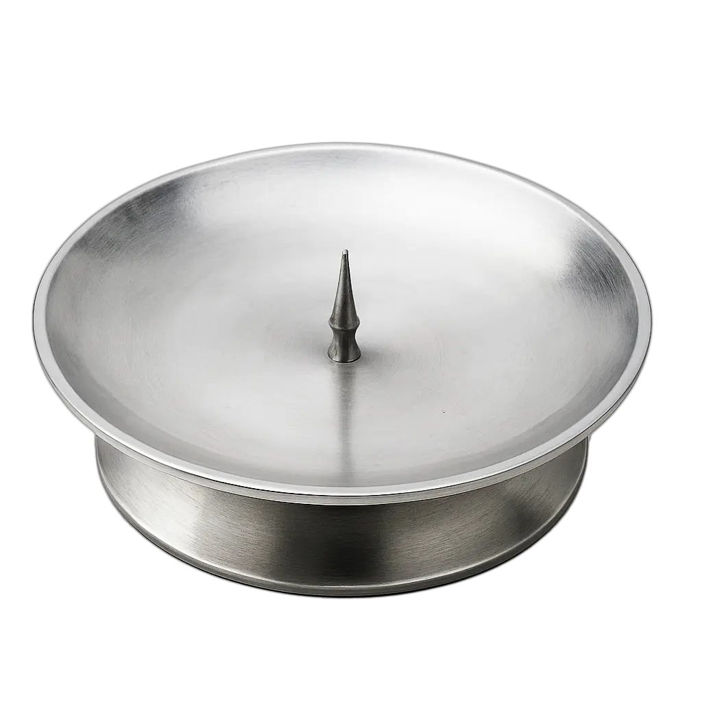 Pewter Candle Spike Holder Powerfulhand.com