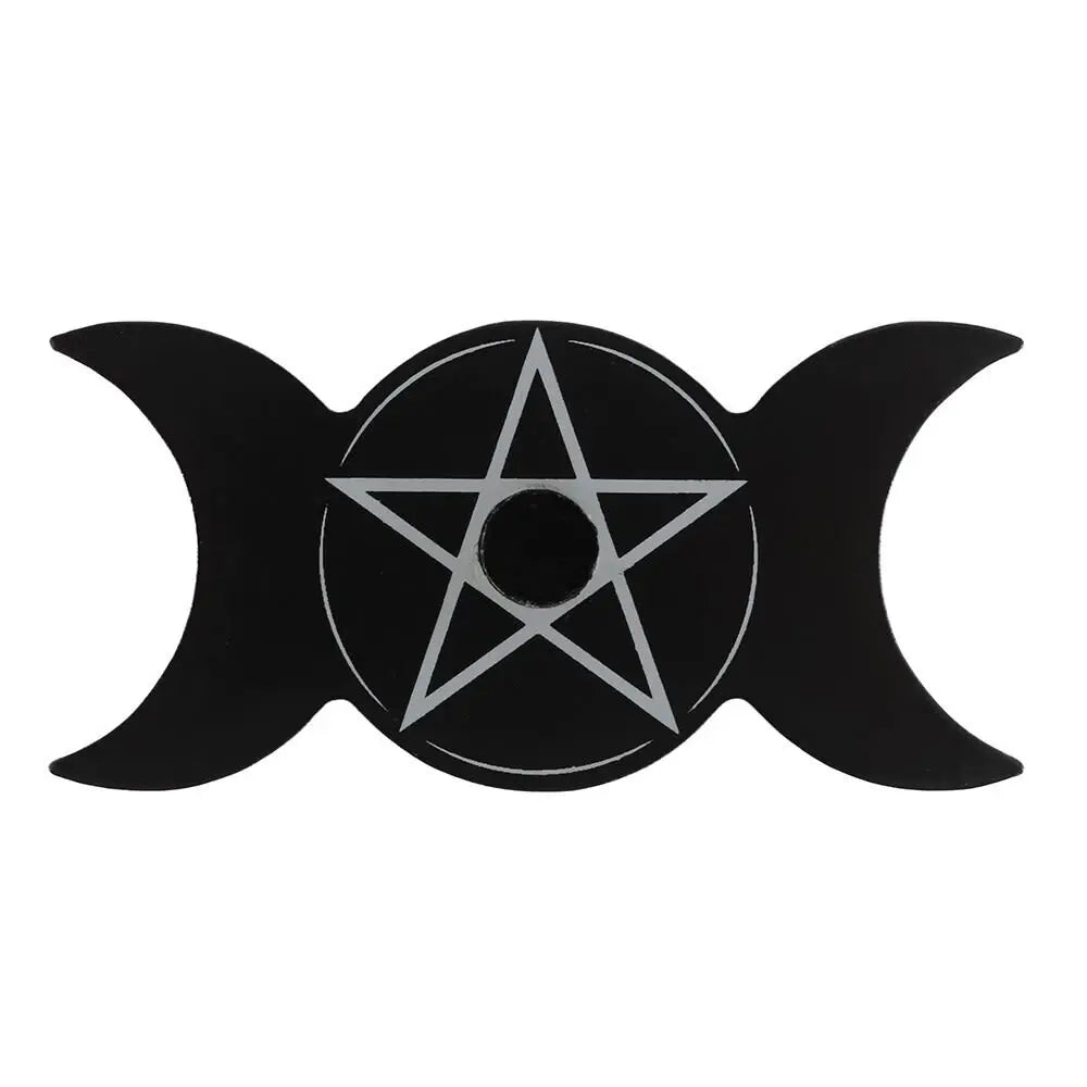 Triple Moon Spell Candle Holder Powerfulhand.com