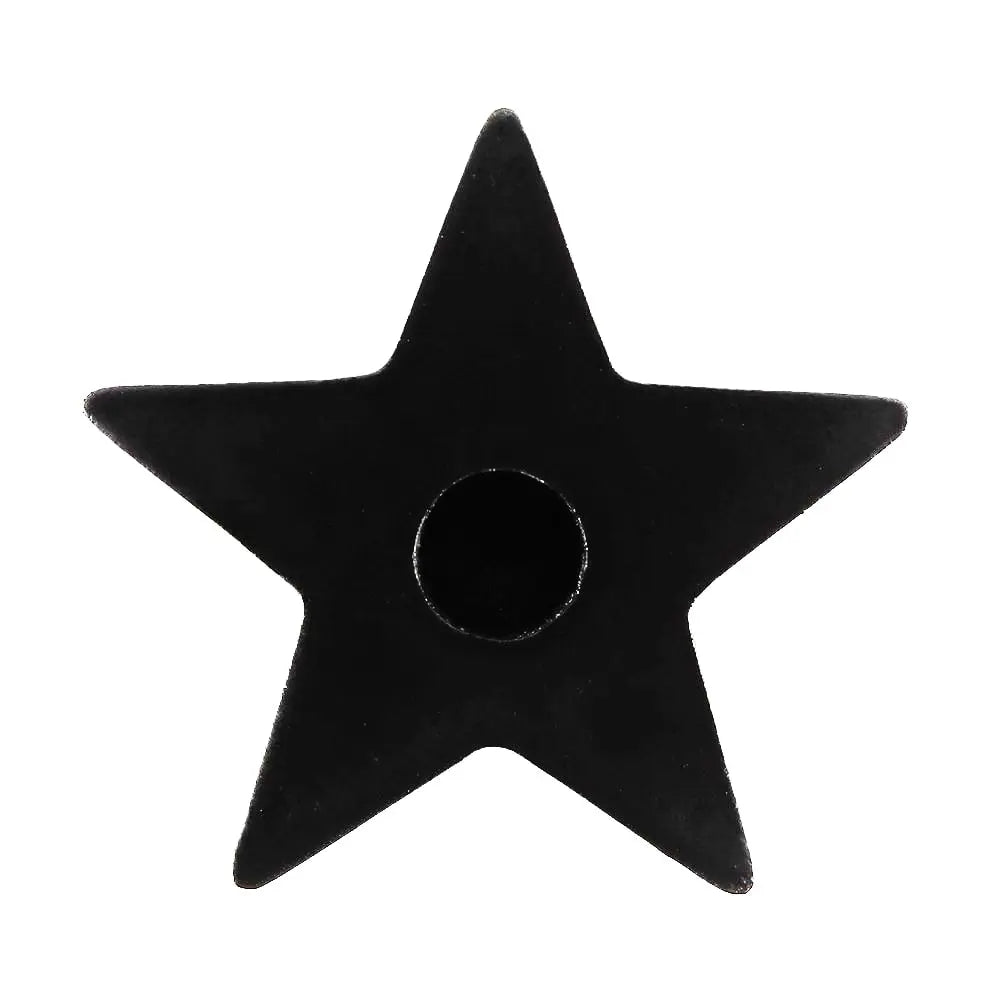 Black Star Spell Candle Holder Powerfulhand.com