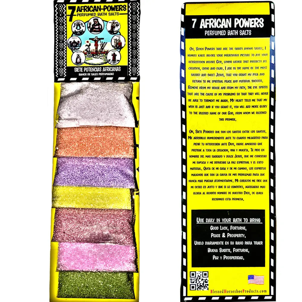 7 African Powers Bath Salts Blessed Horseshoe Products