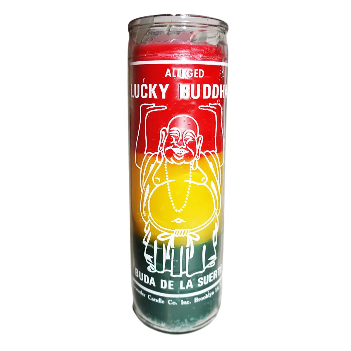 Lucky Buddha Crusader Candle Powerfulhand.com
