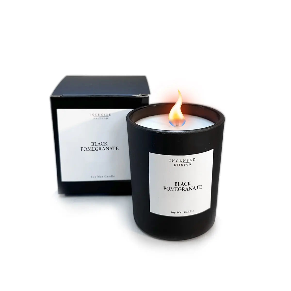 Black Oud Matte Black Candle Powerfulhand.com