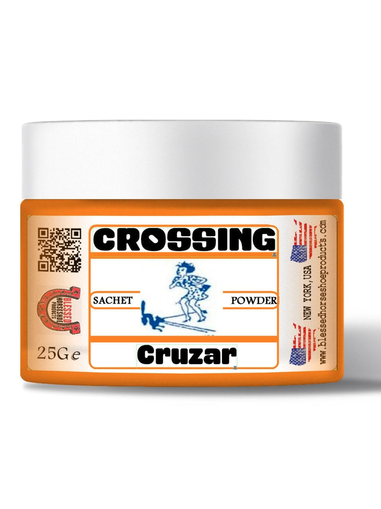 Pó para polvilhar cruzado