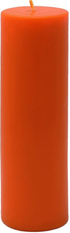Vela Pilar Laranja (2x6")