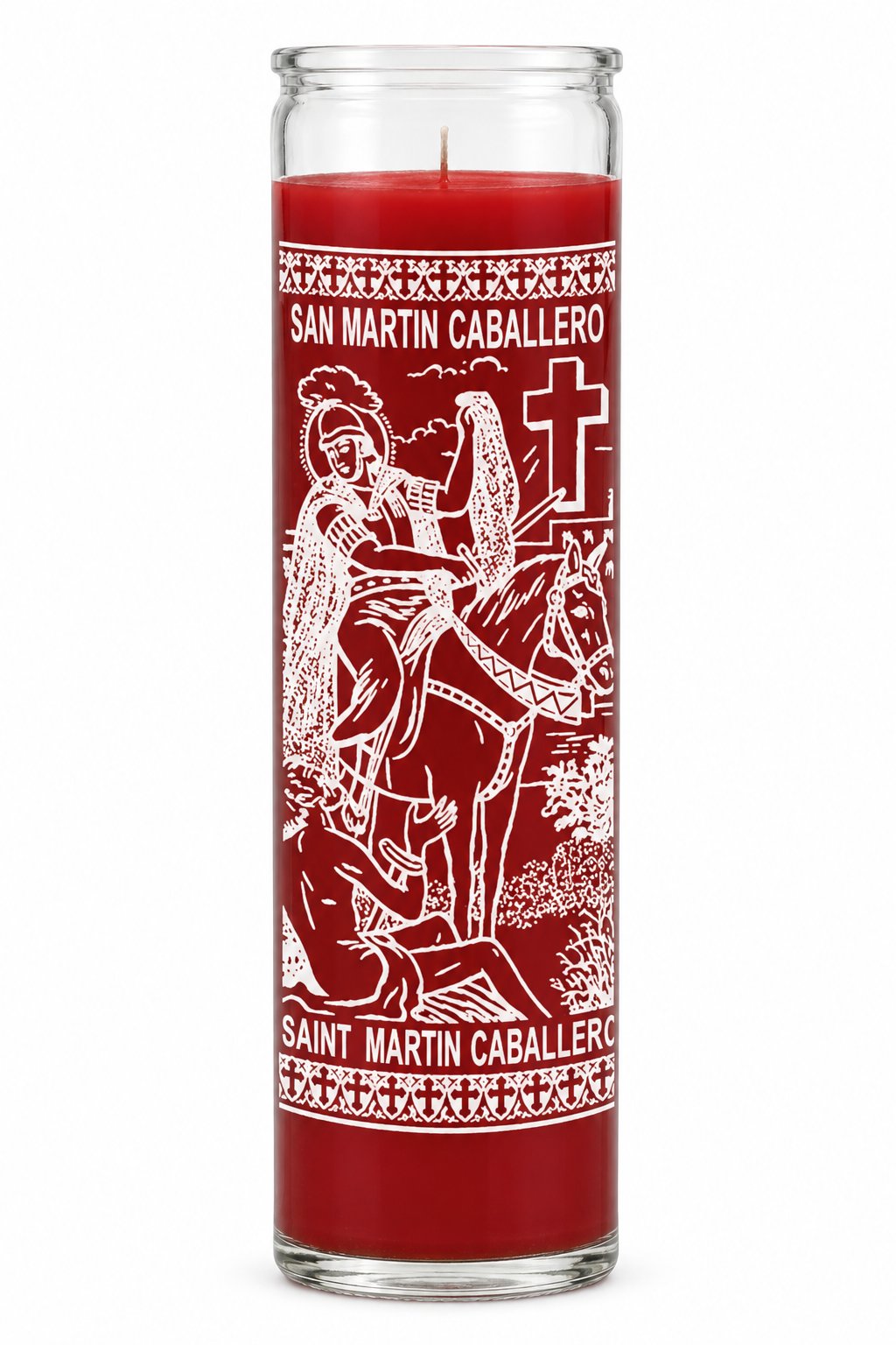 Saint Martin Caballero Candle — white studio background