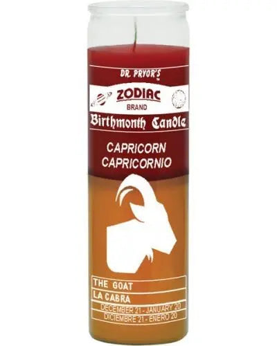 Capricorn Birth Sign Candle Powerfulhand.com