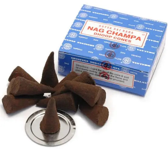 Nag Champa Dhoop Incense Cones Satya Incense