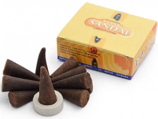 Super Sandal Dhoop Incense Cones Satya Incense