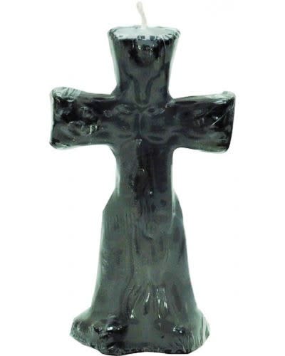 Black Crucifix Altar Ritual Image Candle
