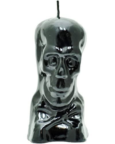 Black Skull Image Candle