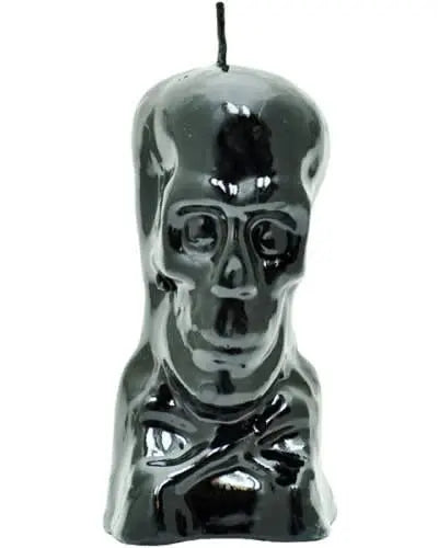 Black Skull Image Candle Powerfulhand.com