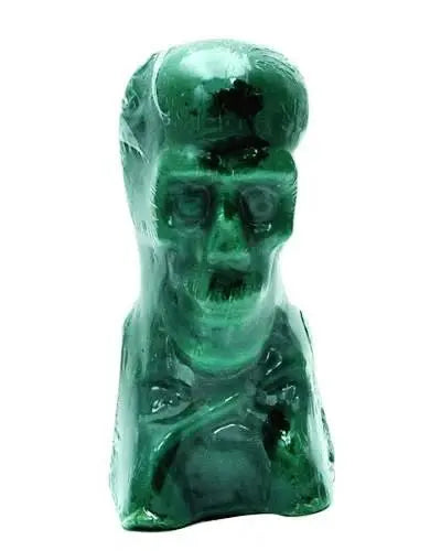 Green Skull Image Candle Powerfulhand.com