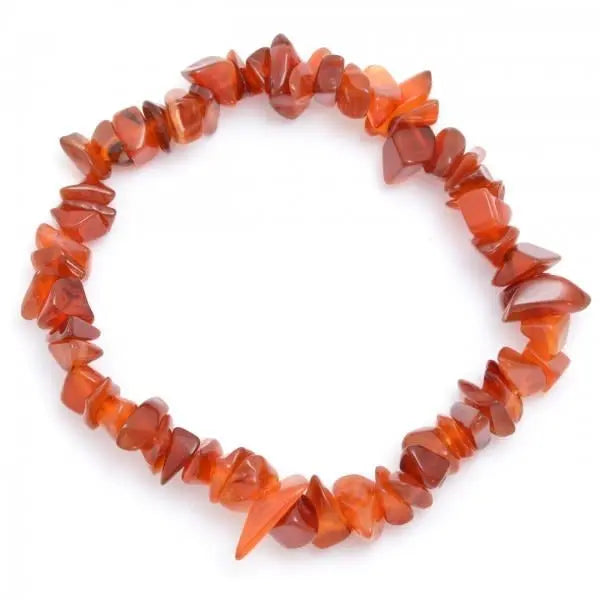 Carnelian Chip Bracelet Powerfulhand.com