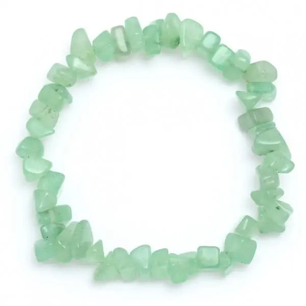 Green Aventurine Chip Bracelet Powerfulhand.com