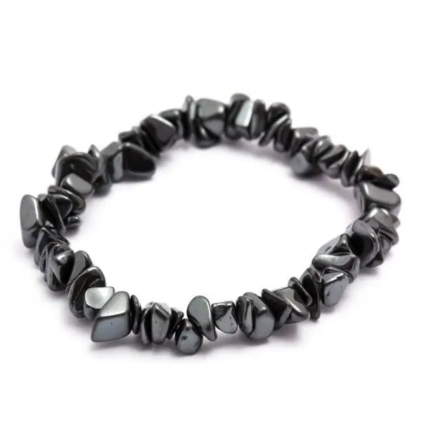 Hematite Chip Bracelet Powerfulhand.com