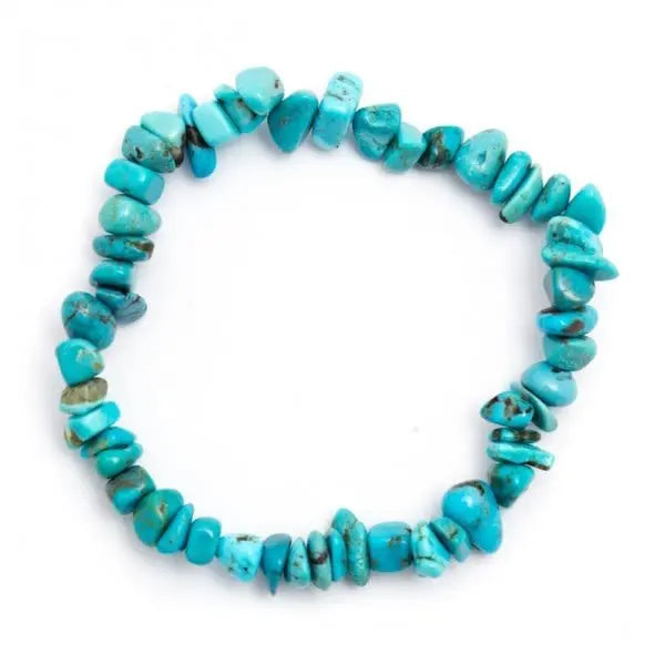 Turquoise Chip Bracelet Powerfulhand.com
