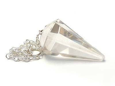 Pêndulo de quartzo transparente