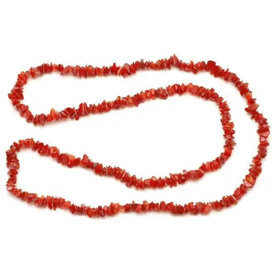 Carnelian Chip Necklace Powerfulhand.com