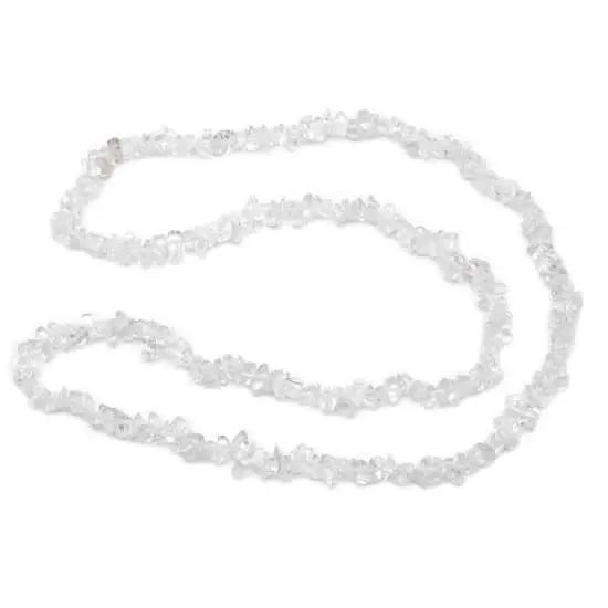Clear Quartz Chip Necklace Powerfulhand.com