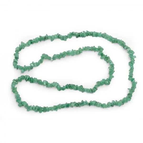 Green Aventurine Chip Necklace Powerfulhand.com